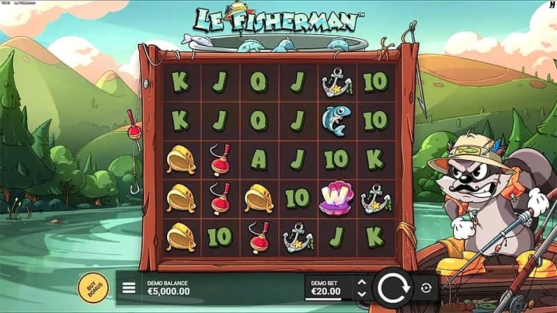 Fünf Feature-Spins bei Le Fisherman - Kosten und RTP