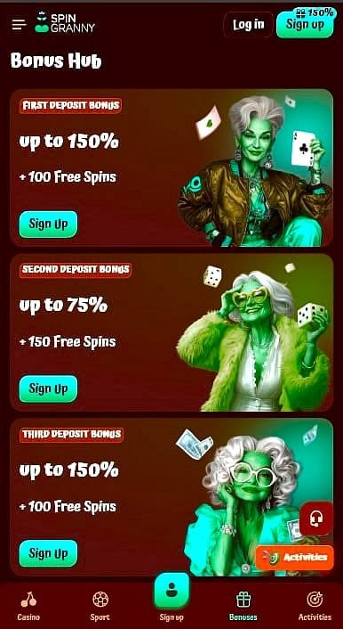 SpinGranny Bonuscode – SPLASH - die Donnerstags-Bonusrunde ohne großes Kleingedrucktes