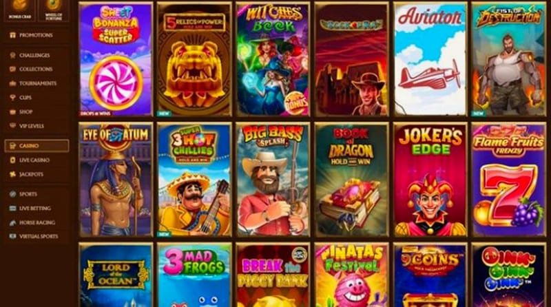 Amunra Vergleich mit anderen Casinos – Kategorie 2: Spielkatalog